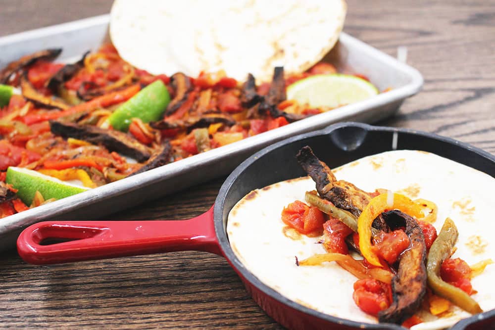 Recipe Photo of our Portobello Fajitas