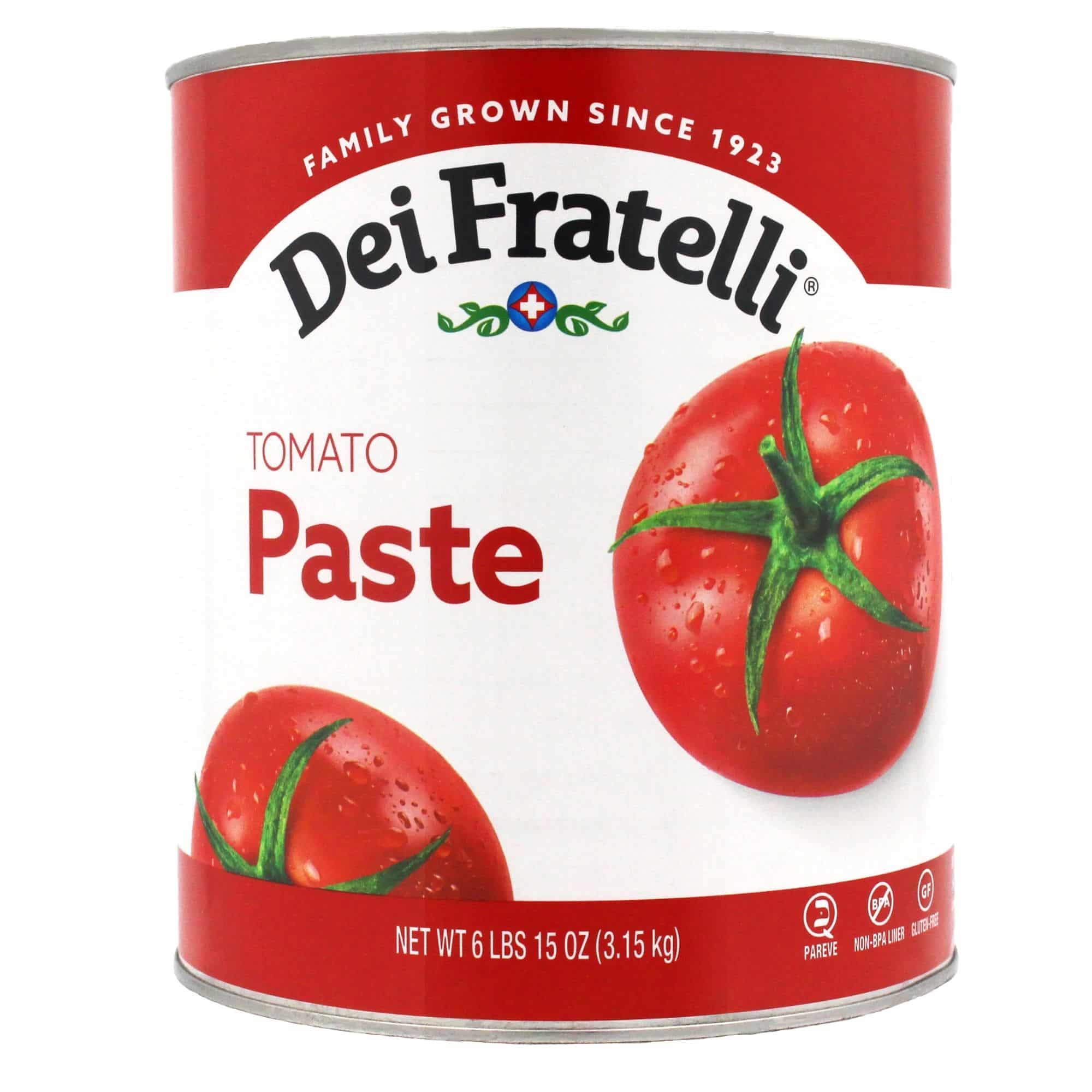 Product Shot of Dei Fratelli Foodservice Tomato Paste Can