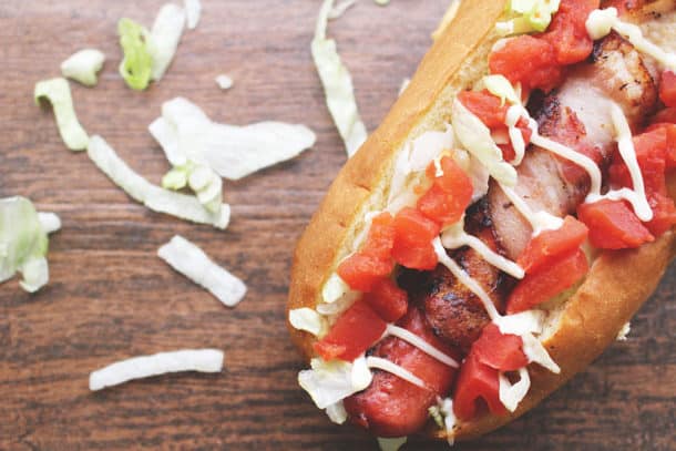 Recipe Image of our BLT Dog
