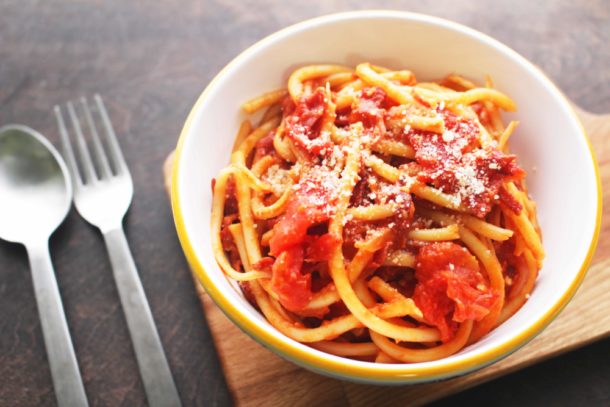 Recipe Photo of our Cheesy Spaghetti with Hot Capicola
