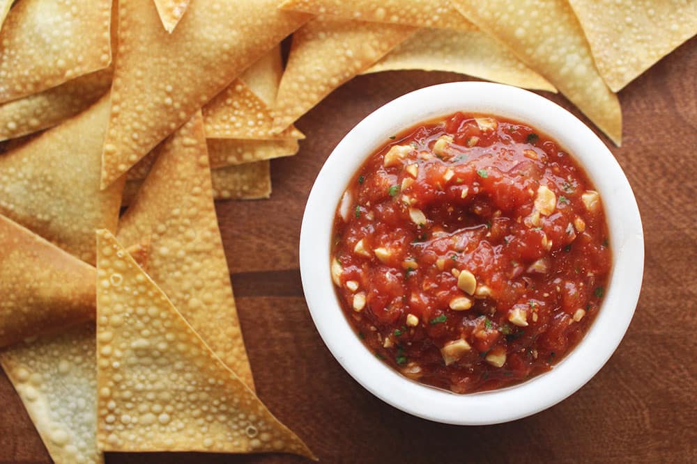 Chili-Garlic-Salsa Recipe Image of our Chili Garlic Salsa