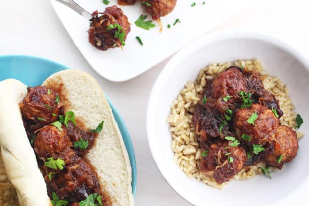 Recipe Photo of our Cranberry Kraut Meatballs