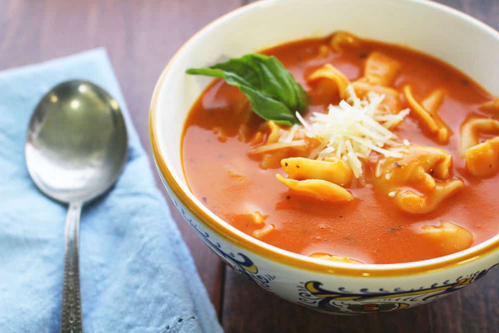 Creamy Tomato Tortellini Soup