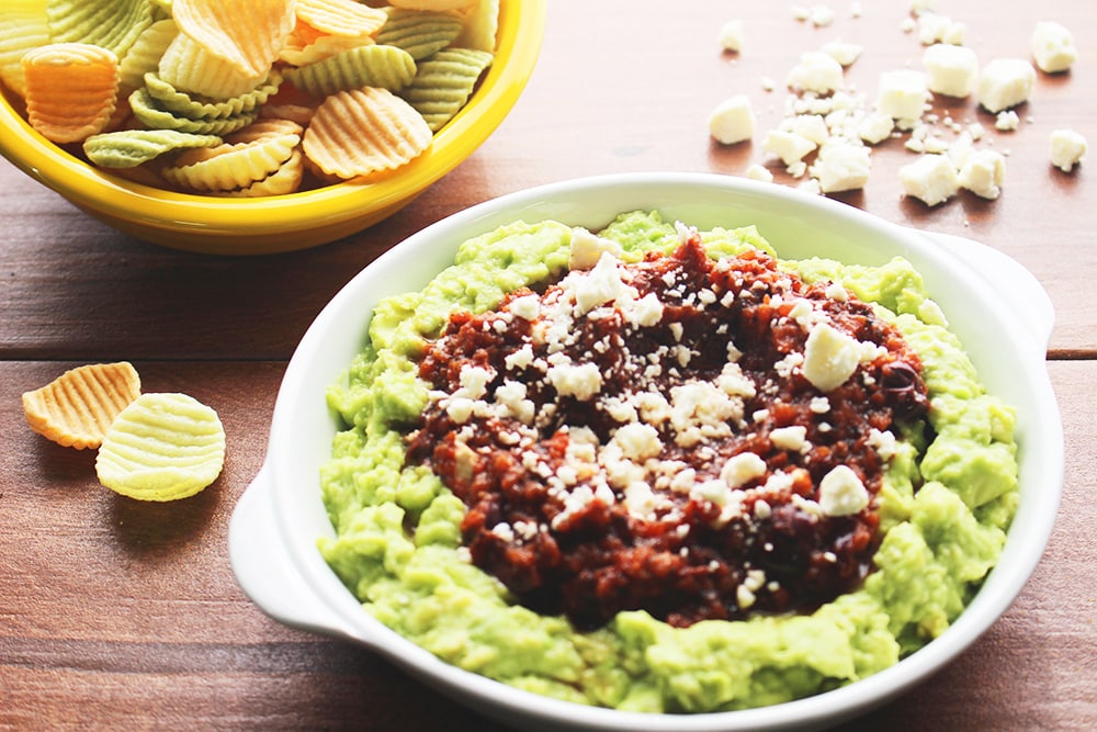 Fire-Roasted-Tomato-and-Feta-Guacamole Recipe Photo of our Fire Roasted Tomato and Feta Guacamole