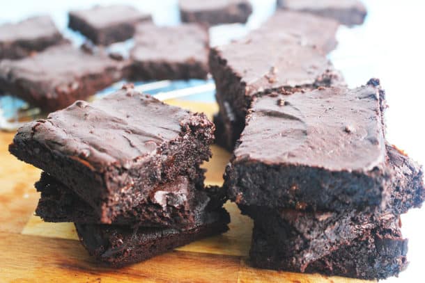 Recipe Photo of our Gluten-Free, Plant-Based Tomato Brownies