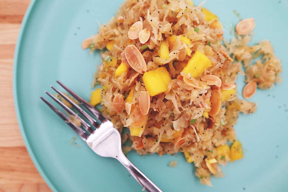Mango-and-Sauerkraut-Salad Recipe Image of our Mango and Sauerkraut Salad