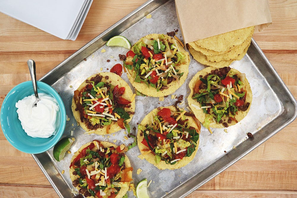 Plant-Based-Taco-Salad-Tostadas Photo of our Taco Salad Tostadas Recipe