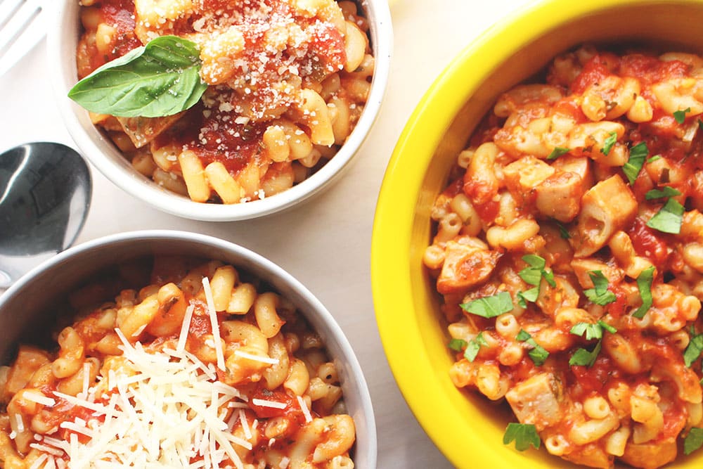 Recipe Image of our Quick Cheesy Pasta Bowls