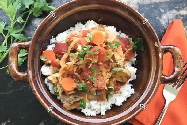 Recipe Image of our Slow Cooker Pork, Kraut and Tomatoes