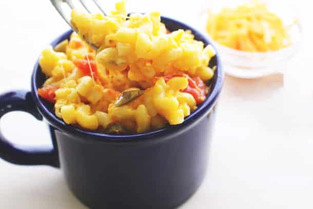Recipe Image of our Spicy Mug Mac & Cheese
