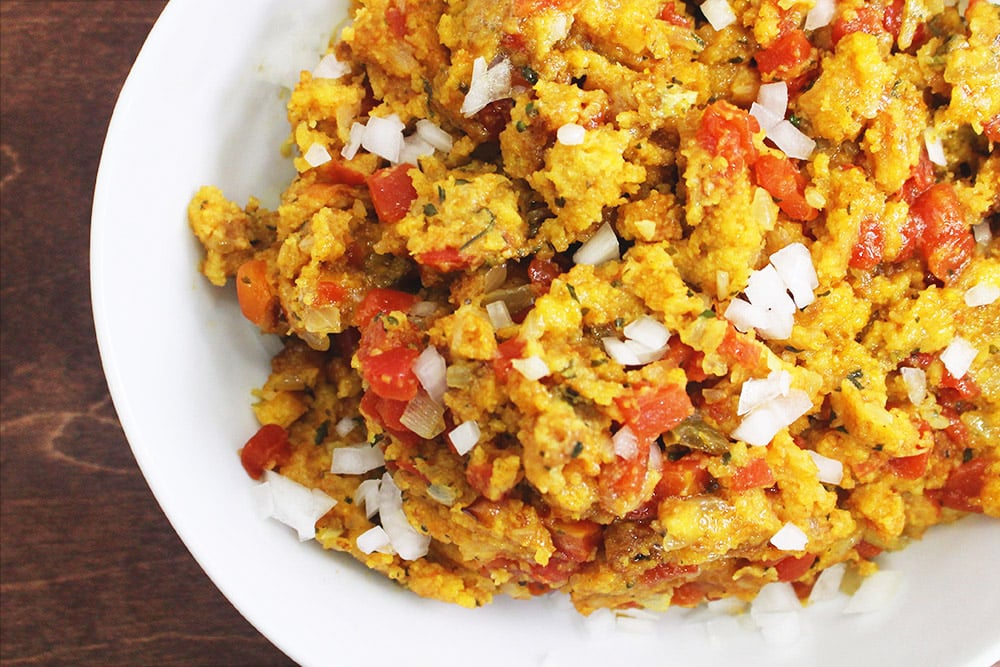 Tomato-Cornbread-Stuffing Recipe Image of our Tomato Cornbread Stuffing