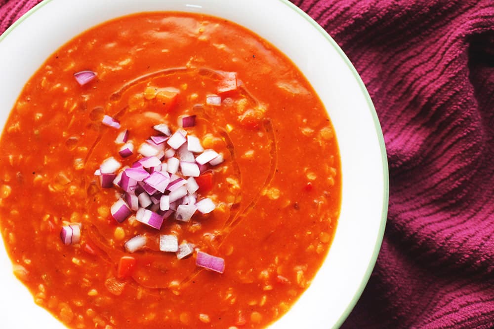 Tomato-Lentil-Soup Recipe Photo of our Tomato Lentil Soup