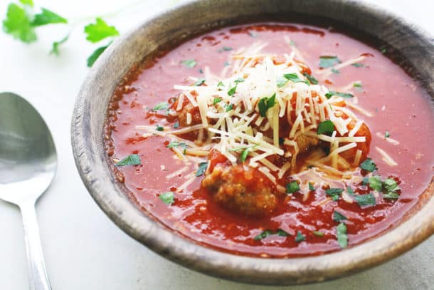 Recipe Image of our Tomato Meatball Soup