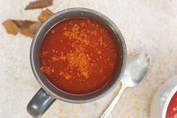 Recipe Image of our Warm Tomato & Turmeric Drink
