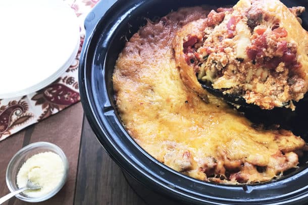 Recipe Image of our Zesty Slow Cooker Lasagna