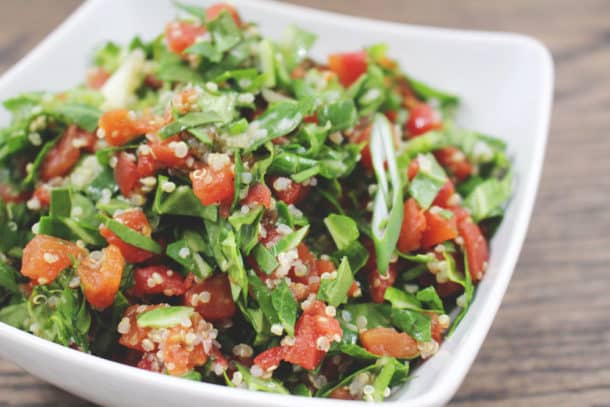 Recipe Photo of our Collard Green Tabbouleh
