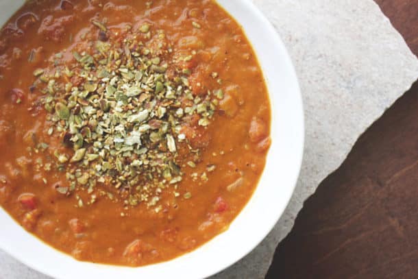 Recipe Photo of our Tomato Pumpkin Soup