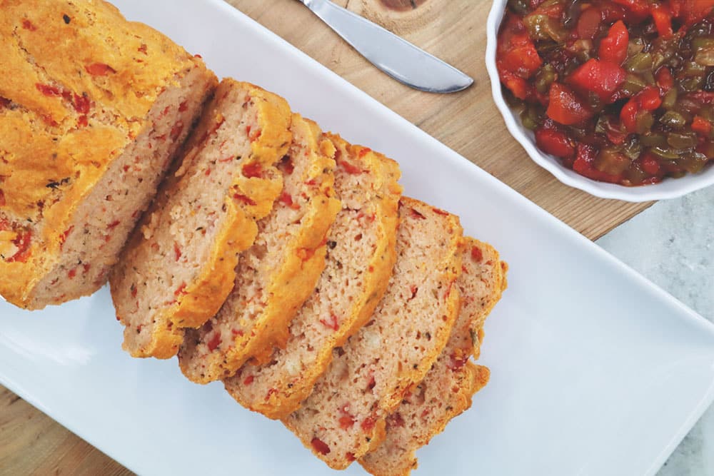 Gluten-Free Tomato Bread 1000x667 Recipe Image of our Gluten-Free Tomato Bread
