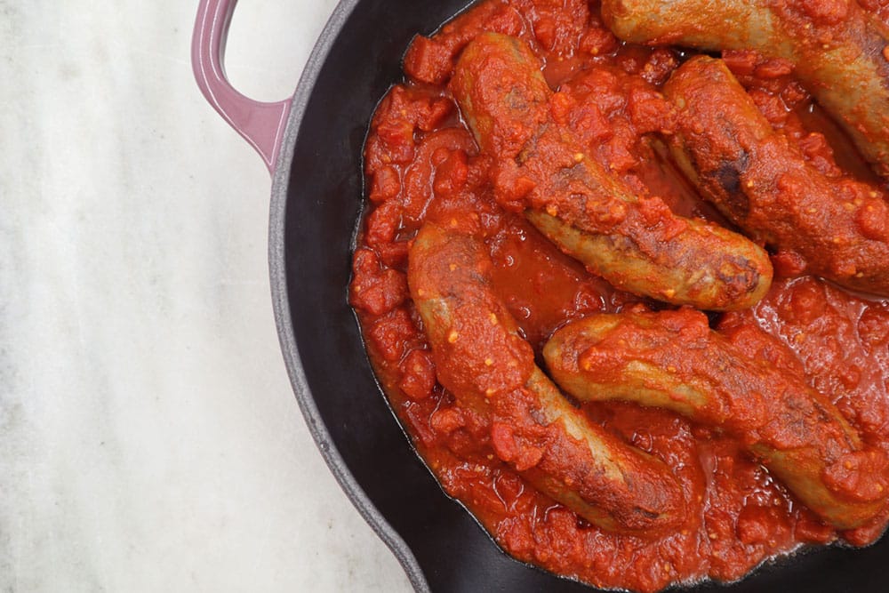 Harissa Roasted Sausages 1000x667 Recipe Photo of our Harissa Roasted Sausages