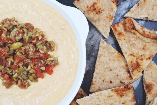 Recipe Photo of our Tomato Tapenade and Hummus