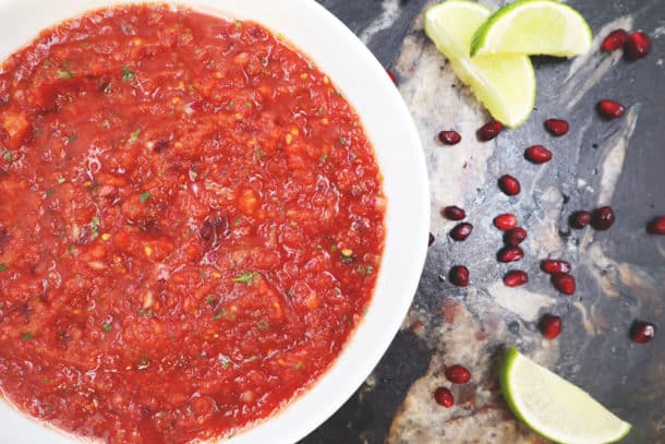 Recipe Image of our Pomegranate Lime Salsa