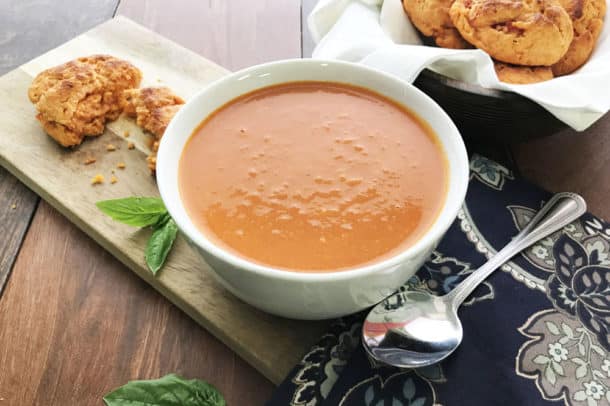 Recipe Photo of our Tomato Basil Bisque