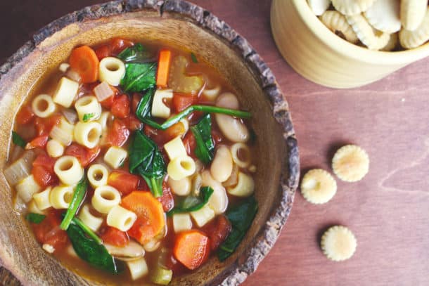 Recipe Image of our Simple Minestrone Soup