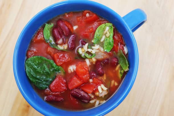 Recipe Image of our Microwave Minestrone