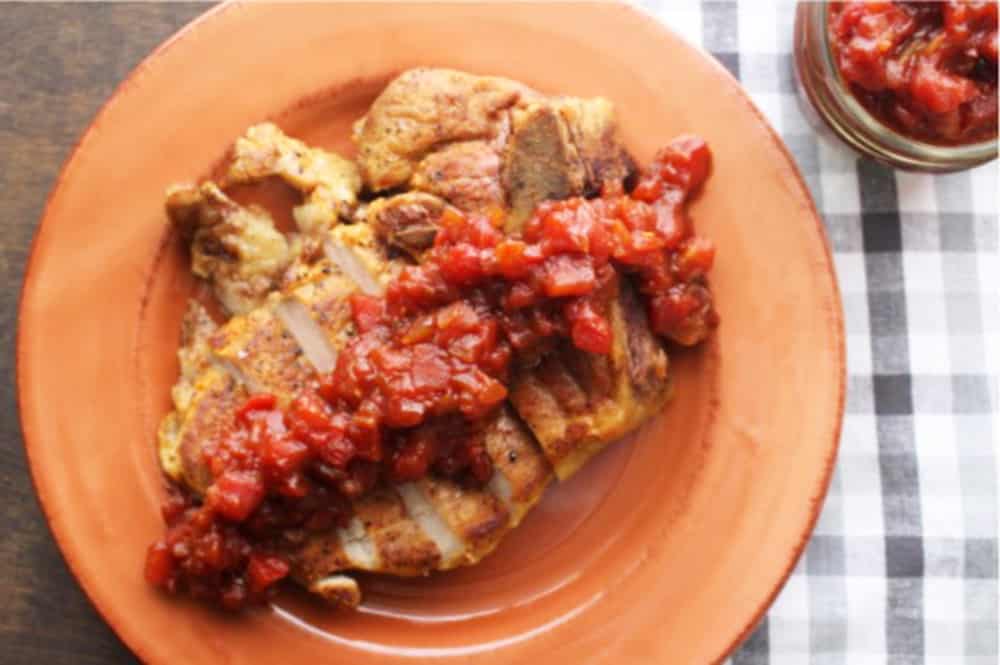 Pork Tenderloin and Tomato Jam 1000x667 Recipe Image of our Pork Tenderloin with Tomato Jam