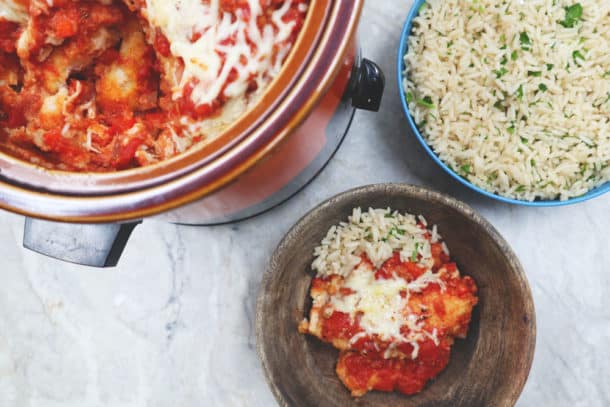 Recipe Image of our Slow Cooker Chicken Parmesan