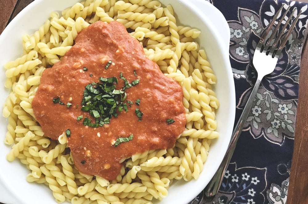 Cheesy Tomato Pasta 1000x667 Recipe Image of our Cheesy Tomato Pasta