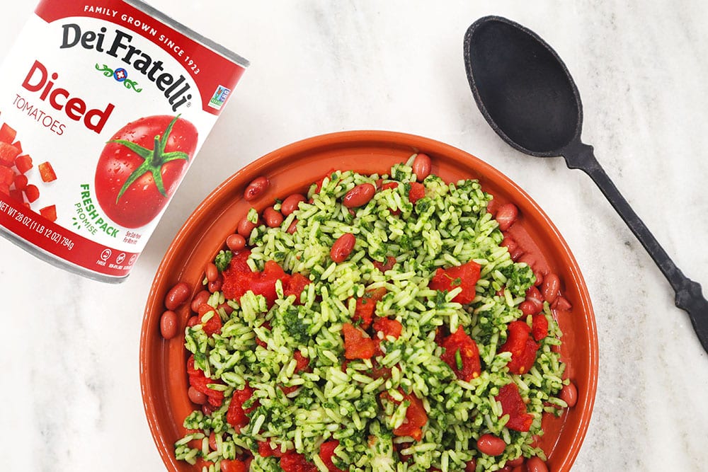 Green Rice and Tomatoes 1000x667 Recipe Image of our Green Rice and Tomatoes