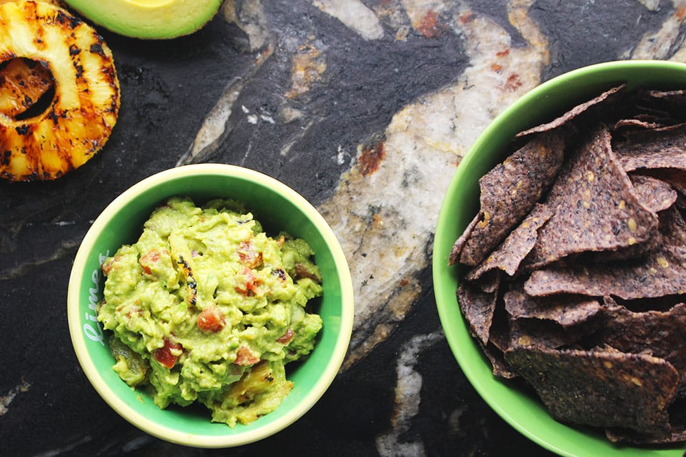 Grilled Pineapple Guacamole 1000x667 Recipe Image of our Grilled Pineapple Guacamole