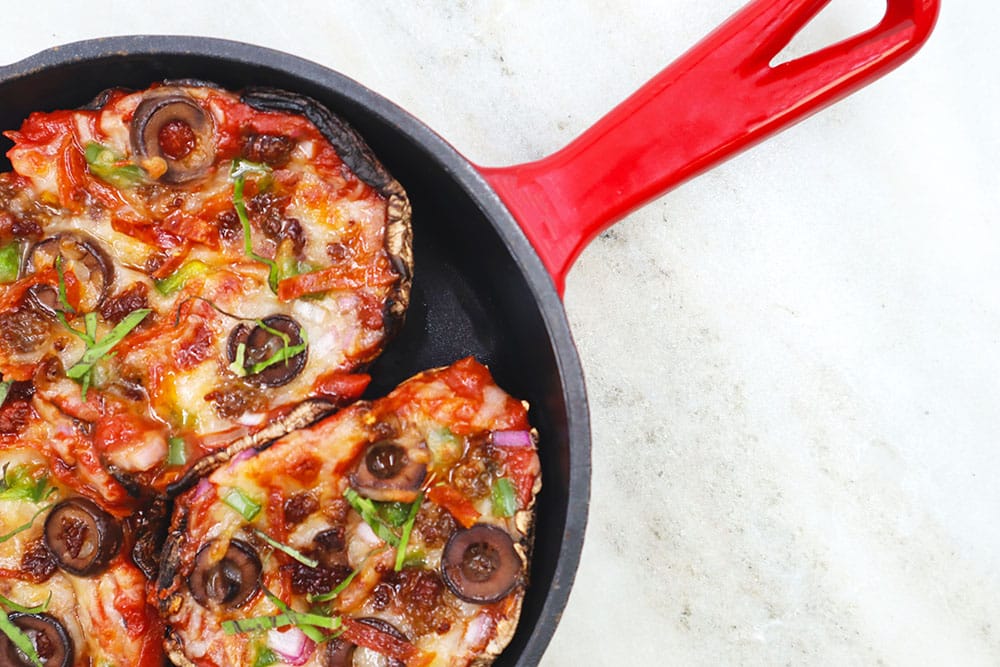 Pizza Stuffed Mushrooms 1000x667 Recipe Image of our Pizza Stuffed Mushrooms