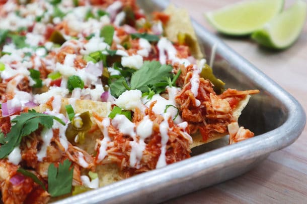 Recipe Image of our Slow Cooker Chicken Ranch Nachos