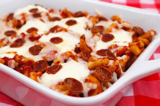Recipe Image of Cheesy Pepperoni Pizza Mac