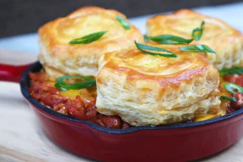 Recipe image of BBQ Skillet Pot Pie