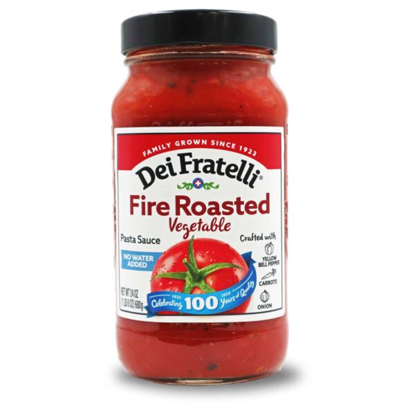 Product Image of 24 oz Dei Fratelli Fire Roasted Vegetable Pasta Sauce Jar.