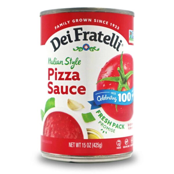 Product Image of our 15 oz Dei Fratelli Italian Style Pizza Sauce Can.