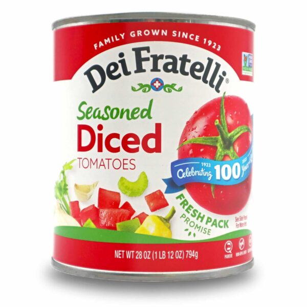 Product image of 28 oz. Dei Fratelli Seasoned Diced Tomatoes Can.