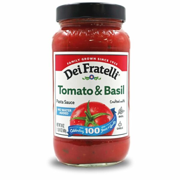 Product image of 24 oz. Dei Fratelli Tomato and Basil Pasta Sauce Jar.