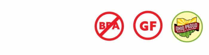Dietary Certifications - Non-BPA, Gluten Free, Made in Ohio Image of Dei Fratelli Dietary Certifications Including Non-BPA, Gluten Free, and Made in Ohio