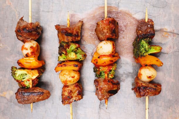 Image of our Grilled Korean BBQ Skewers Recipe