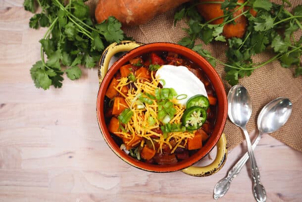 Image of our Sweet Potato Chili recipe