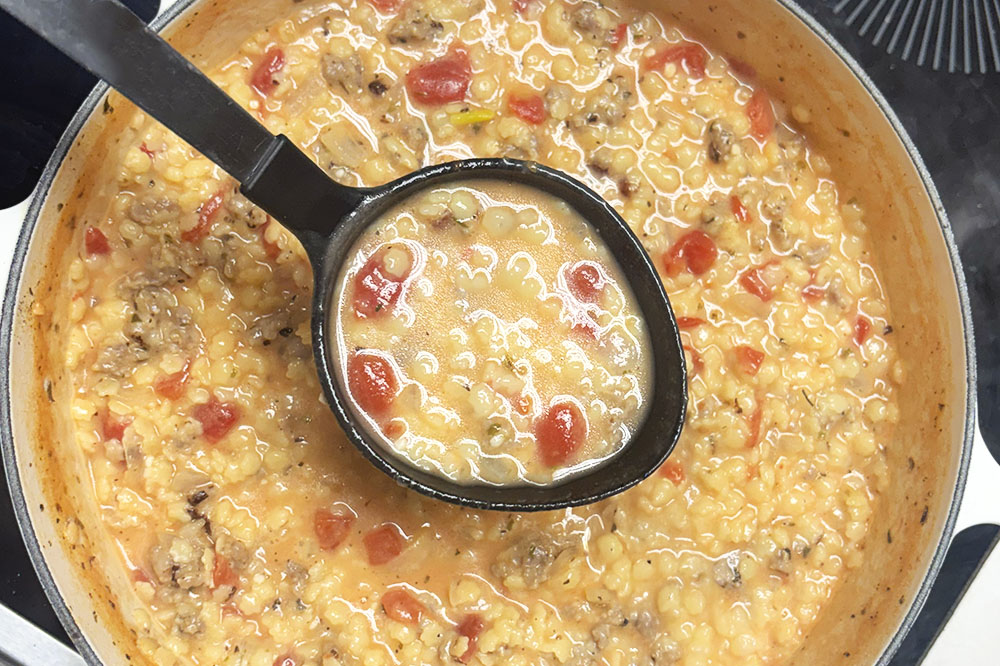 Image of Creamy Parmesan Italian Sausage Soup Recipe